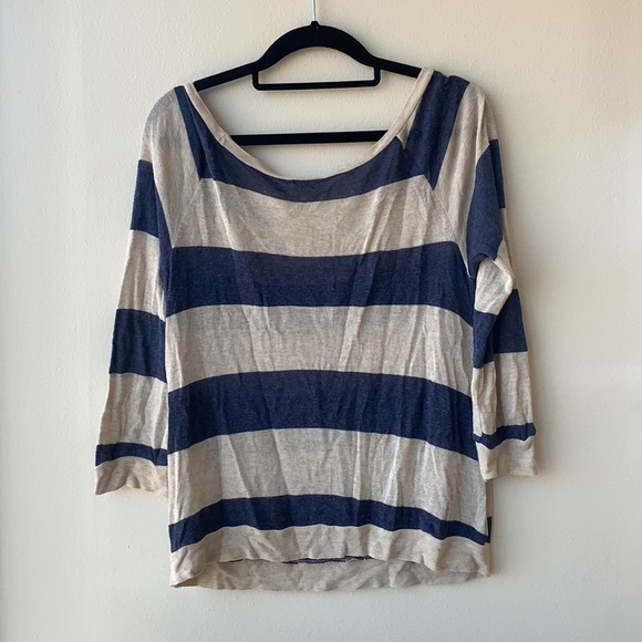 Splendid stripe tee light weight knit - Picture 2 of 4